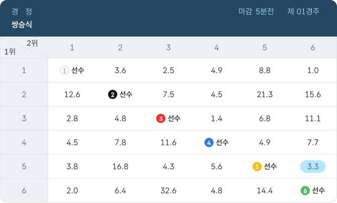 쌍승식 표 이미지
